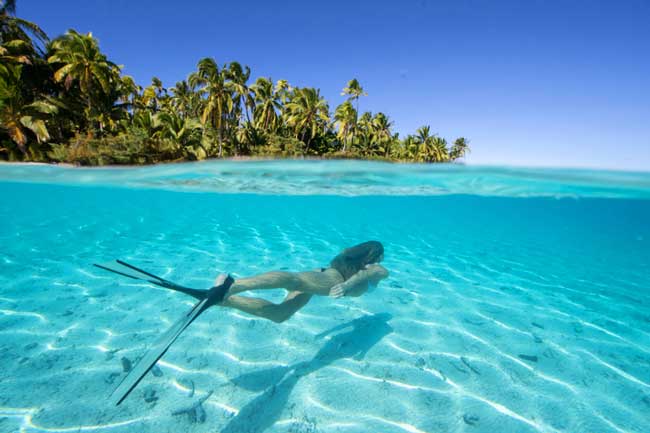 самой красивой лагуной в мире